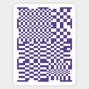 Checkerboard Pattern - Purple Sticker